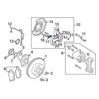 Nissan OE - Rear Parking Brake Lever