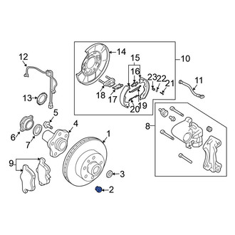 Nissan OE - Disc Brake Rotor Set Screw