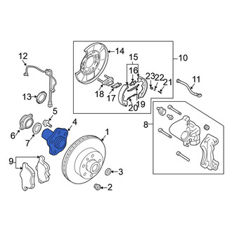 Nissan OE - Rear Wheel Hub