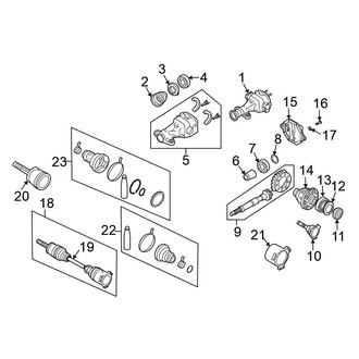 Nissan OE - Rear Suspension - Axle & Differential (Convertible)