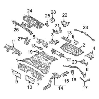 Nissan OE - Rear Body & Floor - Floor & Rails (Convertible)