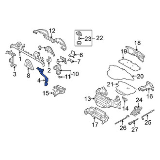 Nissan OE - Left Roll Bar Bracket