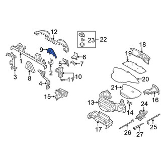 Nissan OE - Rear Left Forward Roll Bar Trim Panel