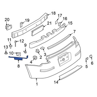 Nissan OE - Right Bumper Cover Bracket