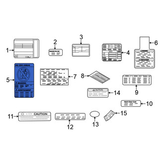Nissan OE - Air Bag Information Label