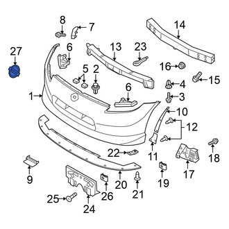 Nissan OE - Front Bumper Cover Emblem