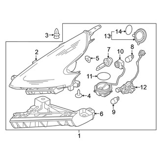 Nissan OE - Front Left Headlight Assembly