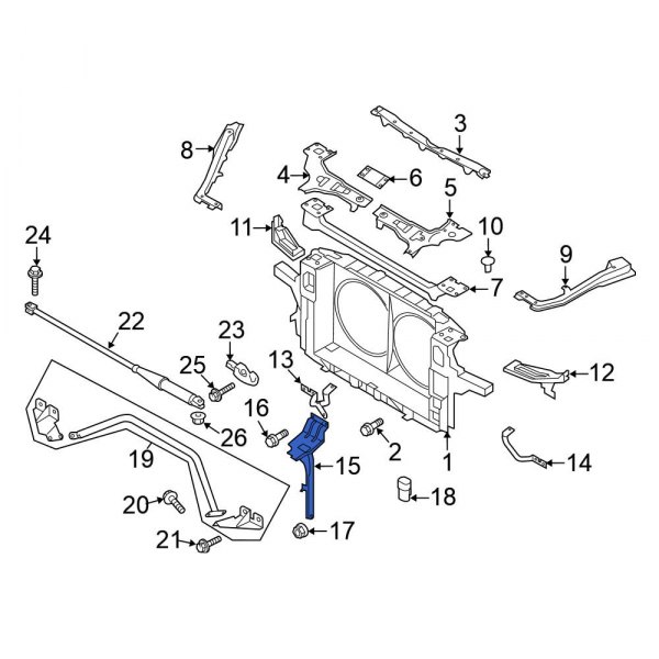 Hood Latch Support