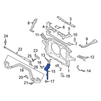 Nissan OE - Front Hood Latch Support