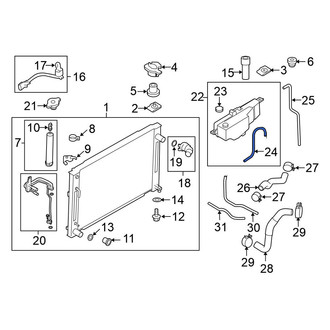 Nissan OE - Engine Coolant Reservoir Hose
