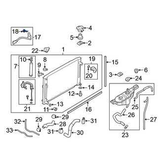 Nissan OE - Engine Cooling Fan Motor Wiring Harness Clip