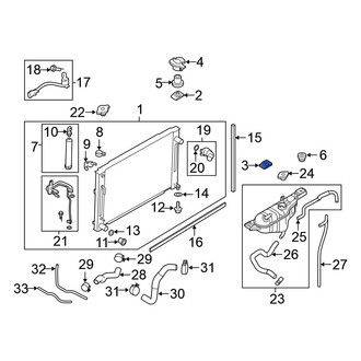 Nissan OE - Upper Left Radiator Mount Bracket