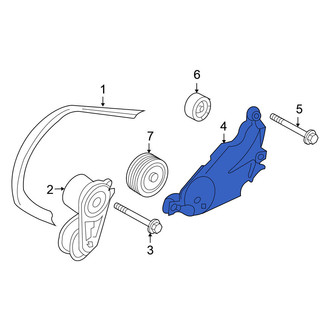 Nissan OE - A/C Drive Belt Idler Pulley Bracket