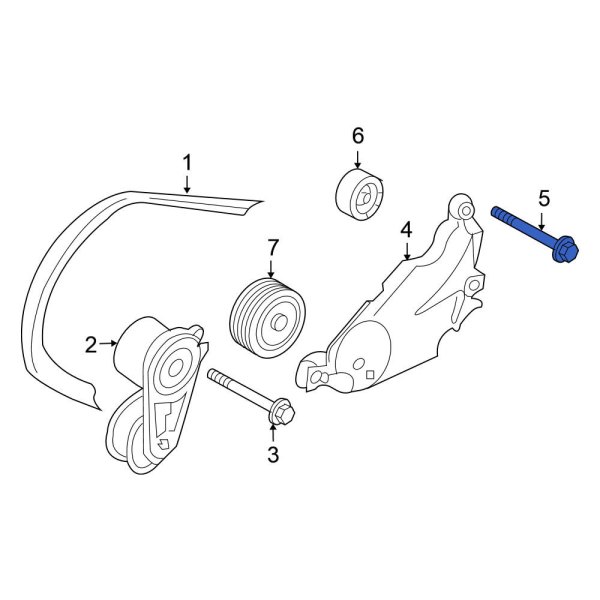 Accessory Drive Belt Idler Pulley Bolt