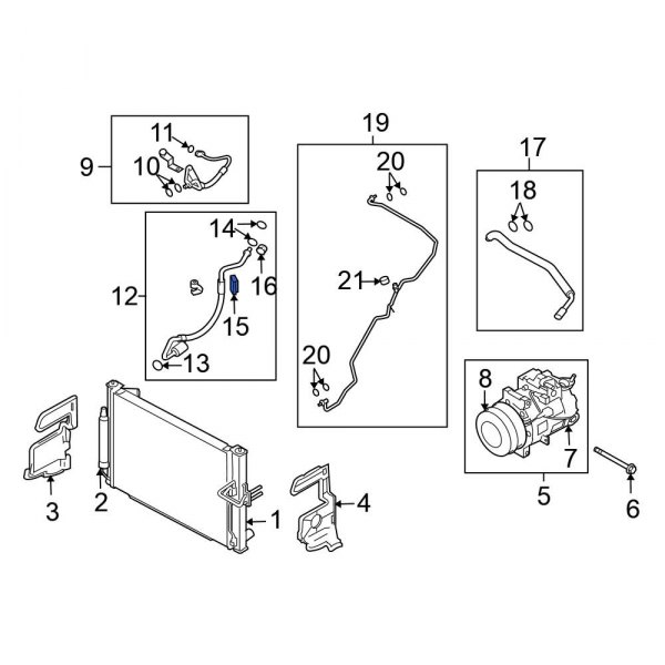 A/C Refrigerant Line Grommet