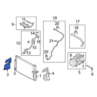 Nissan OE - Right A/C Condenser Seal
