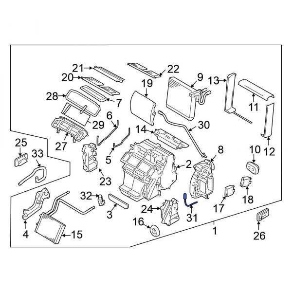 A/C Evaporator Temperature Sensor