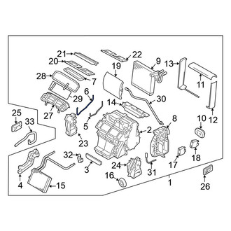 Nissan OE - Left Lower HVAC Case Seal