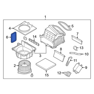 Nissan OE - Lower HVAC Blower Case Seal