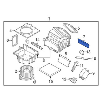 Nissan OE - Rear HVAC Recirculation Door