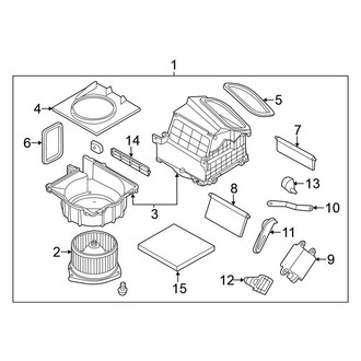 Nissan OE - Air Conditioner & Heater - Blower Motor & Fan