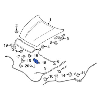 Nissan OE - Front Right Hood Latch
