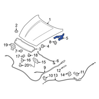 Nissan OE - Front Left Hood Hinge