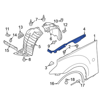 Nissan OE - Left Fender Seal