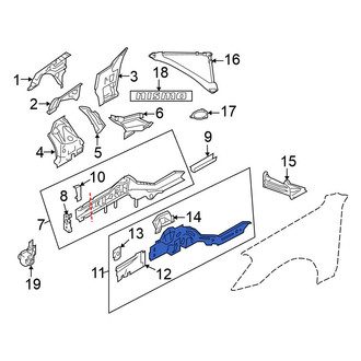 Nissan OE - Front Left Outer Frame Side Member