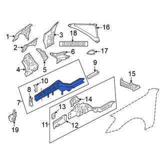 Nissan OE - Front Left Inner Frame Side Member