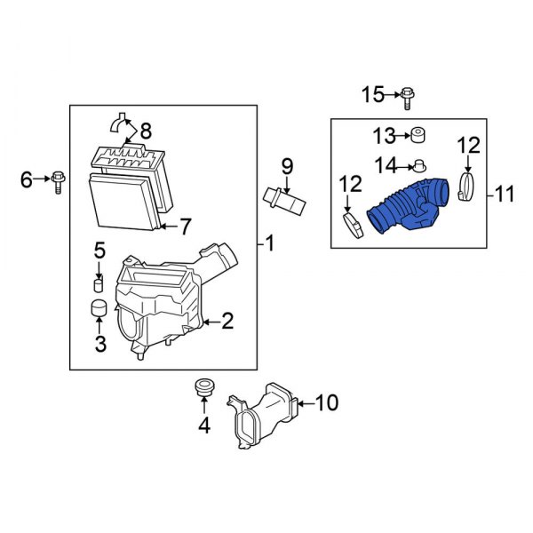 Engine Air Intake Hose