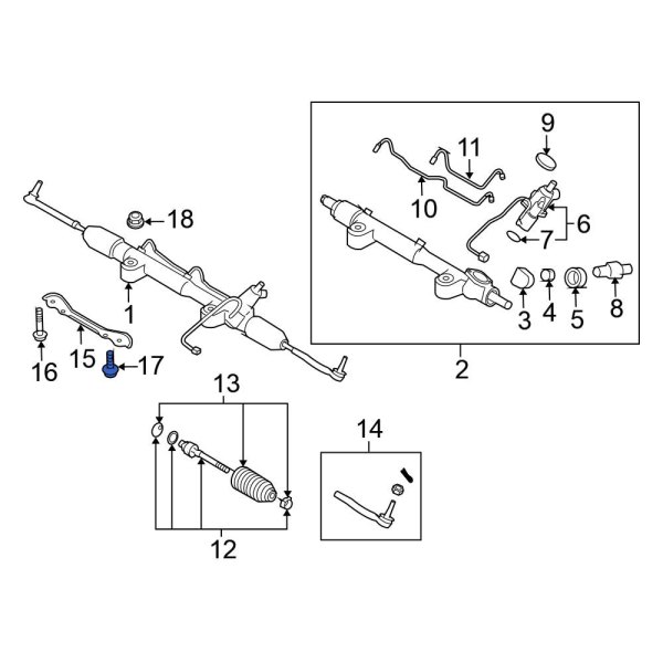 Rack and Pinion Bolt