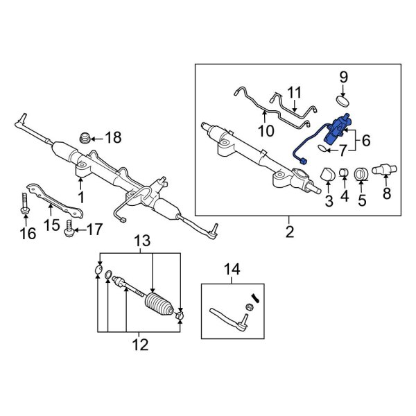 Rack And Pinion Steering Pinion Shaft