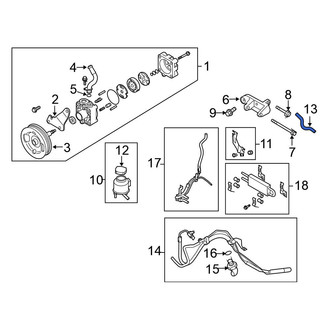 Nissan OE - Upper Power Steering Return Hose