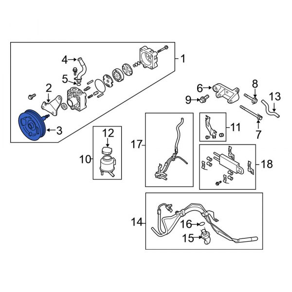 Power Steering Pump Pulley