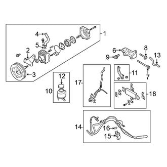 Nissan OE - Steering Gear & Linkage - Pump & Hoses