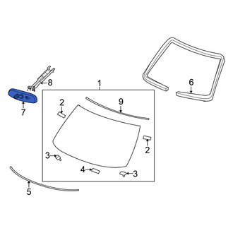 Nissan OE - Front Interior Rear View Mirror