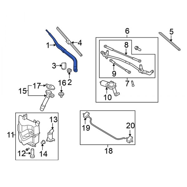 Windshield Wiper Arm