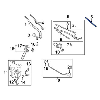 Nissan OE - Left Wiper Blade Refill