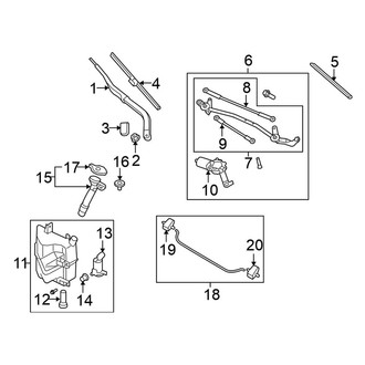 Nissan OE - Windshield - Wiper & Washer Components