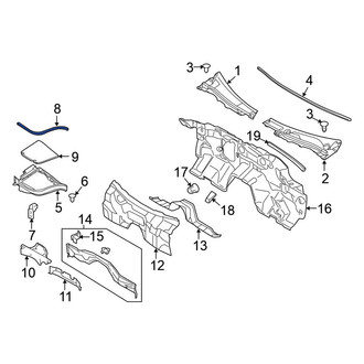 Nissan OE - Cowl Grille Panel Seal