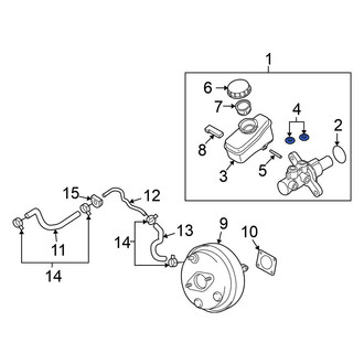 Nissan OE - Brake Master Cylinder Reservoir Gasket