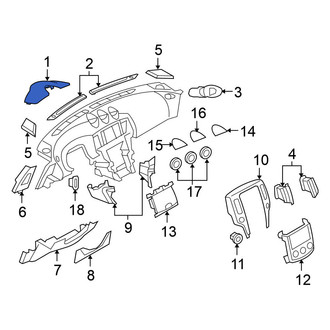 Nissan OE - Instrument Cluster Visor