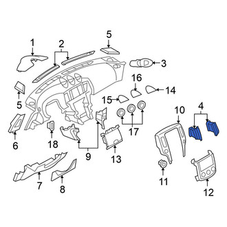 Nissan OE - Right Inner Dashboard Air Vent