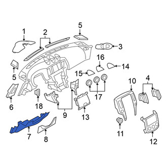 Nissan OE - Instrument Panel Knee Bolster