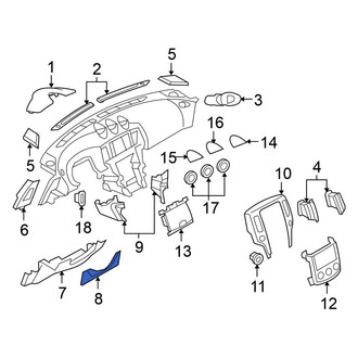 Nissan OE - Instrument Panel Knee Bolster Cap