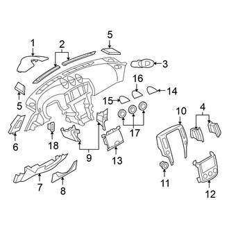 Nissan OE - Instrument Panel Components