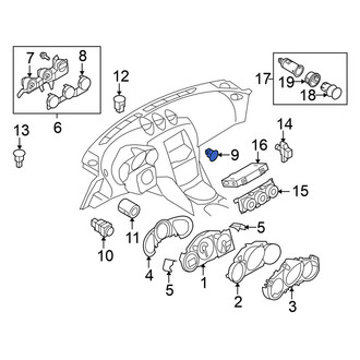 Nissan OE - Passenger Air Bag Disable Switch