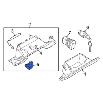 Nissan OE - Front 12 Volt Accessory Power Outlet Cover