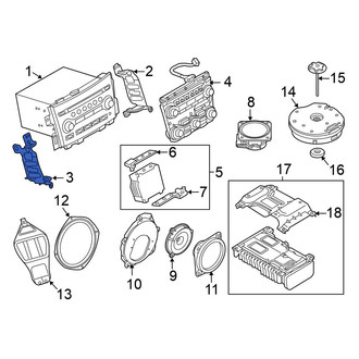 Nissan OE - Left Radio Bracket